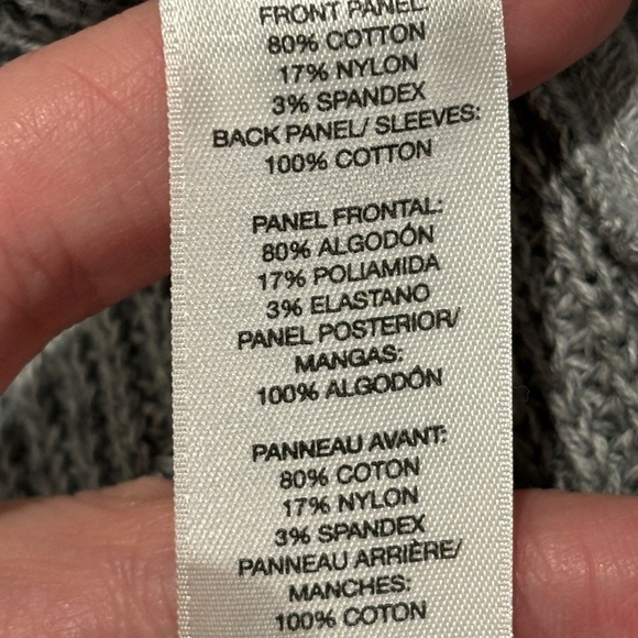 Chico's Zenergy Dina fabric mixed Jacket Side Zip Gray Sweater size 0 small - Picture 9 of 14